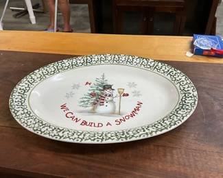 Snowman Platter