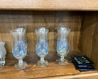 Royal Caribbean Hurrican Cocktail Glasses