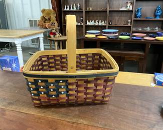 Flag Basket w/Handle