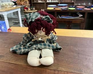 Raggedy Ann Type Plush Doll