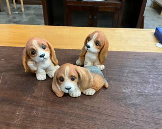 Homco Bassett Hound Puppy Dogs