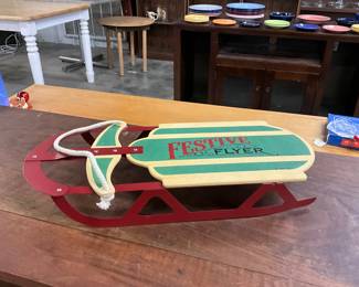 Hallmark Festive Flyer Sled Decor