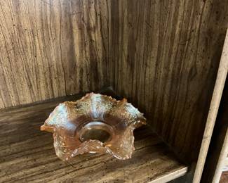 Marigold Carnival Glass Bowl - Possibly Fenton