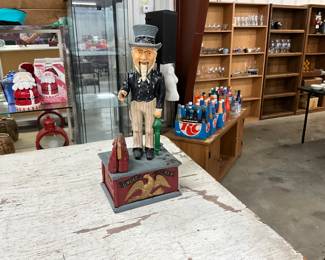 Uncle Sam Mechanical Cast Iron Bank