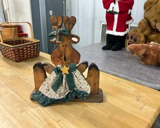 Wood Bunny Decor