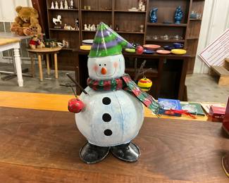 Metal Snowman Holiday Decor