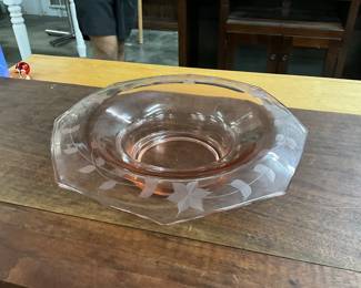 Pink Glass Bowl