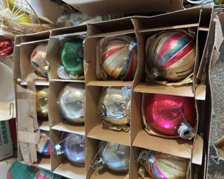 vintage Christmas ornaments