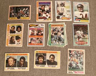 Walter Payton cards 1970's and 1980's