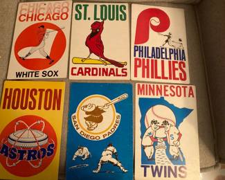 1973 Fleer baseball big signs