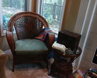 Comfy wicker chair
