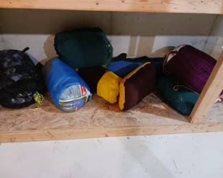 Nice selection of camping sleeping bags