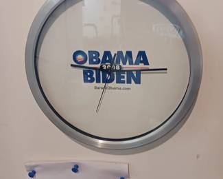 Obama Biden wall clock