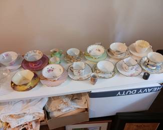 English bone china teacups