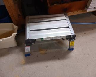 Small aluminum step ladder