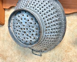 Vintage Enamelware Footed Colander