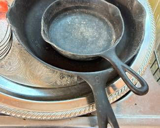 Wagner Ware cast iron skillets