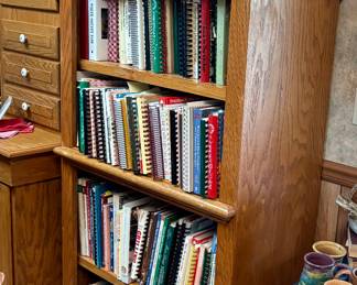Oak Bookshelf
Vintage and New Cookbooks