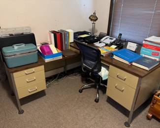 office supplies, office desk, office chair, typewriter and more