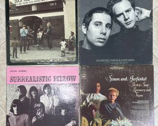 Simon & Garfinkel, Surrealistic Pillow, & Credence Clearwater Revival albums vtg