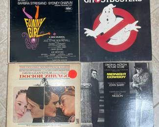 Funny Girl, Ghostbusters, Doctor Zhivago, Midnight Cowboy vtg albums