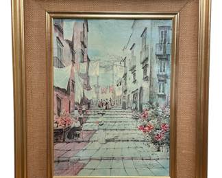 Street scene Naples, Augusto Laura