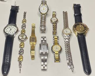 Watches: Bulova, Timex, Seiko, Anne Klein, Kenneth Cole, De Coro