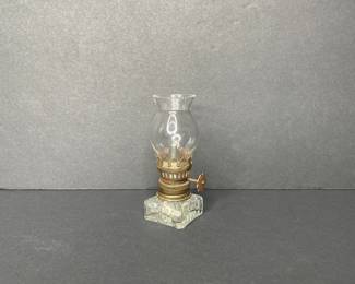 Miniature Murano Italy oil lamp