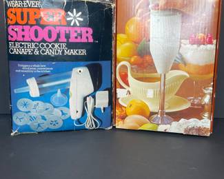 Vintage Wear-Ever Super Shooter & Bamix Immersion Blender