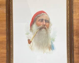 Watercolor print, Giuliano De Luca