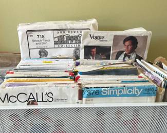 Vintage patterns McCall’s, Vogue, Simplicity and more