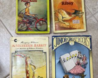 Vintage kids books: Beverly Cleary, Velveteen Rabbit, Junior Great Books