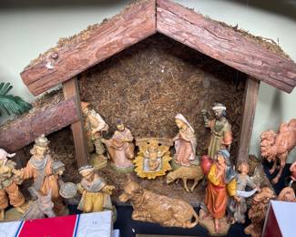 Vintage nativity scene