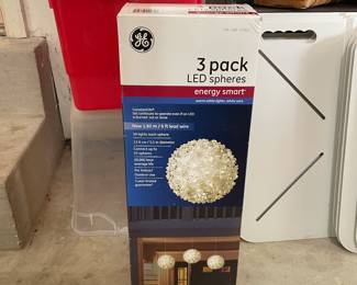 GE LED Sphere lights