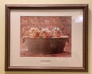 Anne Geddes framed print vtg