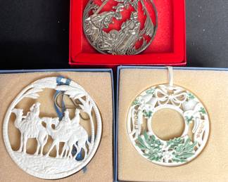 Wedgwood & Gorham ornaments