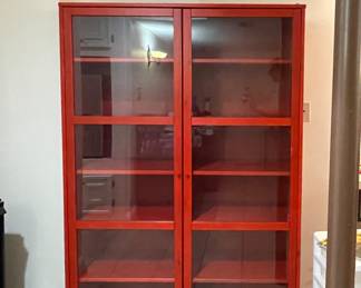 Ikea red bookcase