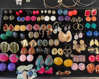 Vintage to modern pierced earrings