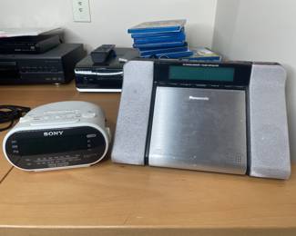 Sony & Panasonic alarm clocks