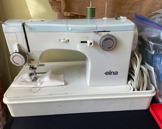 Elna sewing machine with case
