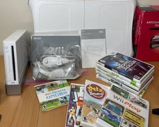 Wii system, controllers, balance board & games