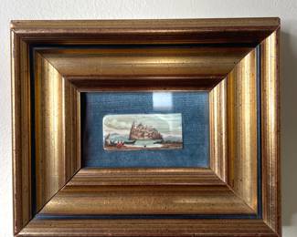 Miniature framed painting