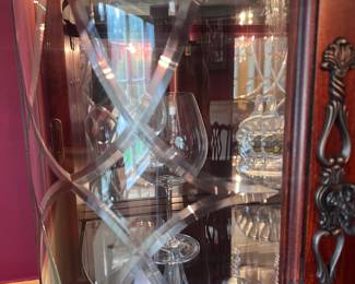 Nicely etched glass doors 