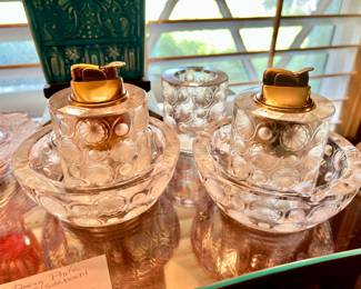 LALIQUE CIGARETTE LIGHTERS AND ASHTRAYS.