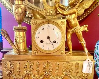 ANTIQUE ROUMA GREGORIA MANTEL FRENCH CLOCK.