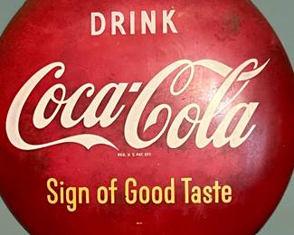 Vintage Coca-Cola 24” button
