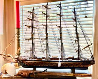 VINTAGE LARGE MODEL SHIP.