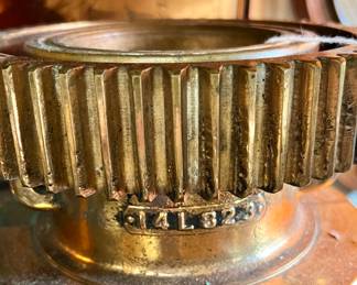 ANTIQUE COCA-COLA GEAR FROM OLD COKE BOTTLING PLANT IN FORT WORTH, TEXAS.