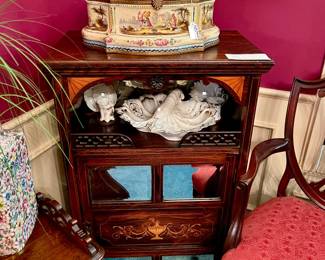 ANTIQUE EDWARDIAN CABINET.