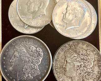 Morgan silver dollars